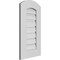 Ekena Millwork Arch Top Surface Mount PVC Gable Vent: Non-Functional, w/ 3-1/2"W x 1"P Standard Frame, 14"W x 24"H GVPAR14X2401SN - alternate 3